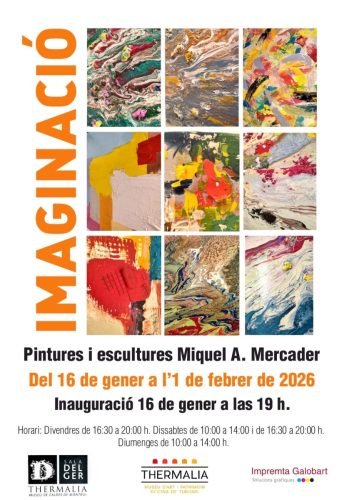 Cartell Exposició Sala Delger. Caldes de Montbui (BCN). del 16 de gener a l'1 de febrer de 2026.