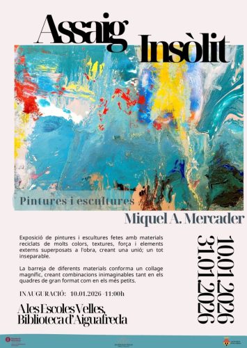 Cartell Exposició de pintures. Aiguafreda. 2026