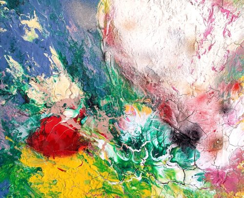 FANTASIA. Tècnica mixta sobre tela. 50 X 61 cm. 2024