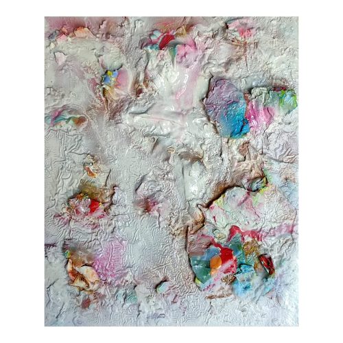 Sensacions. Tècnica mixta sobre tela. 27x22cm. 2025