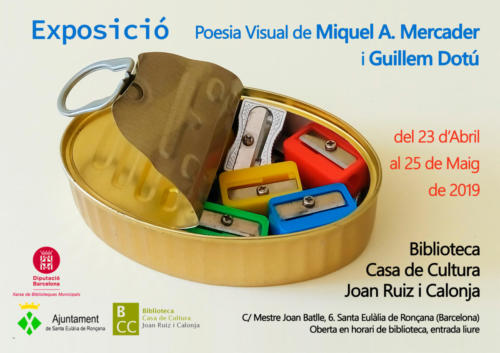 Cartell Exposició Biblioteca Casa de Cultura Joan Ruiz i Calonja Santa Eulàlia de Ronçana